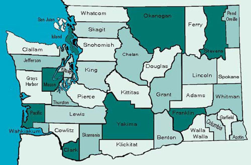 maps of washington state. Washington State Checklist